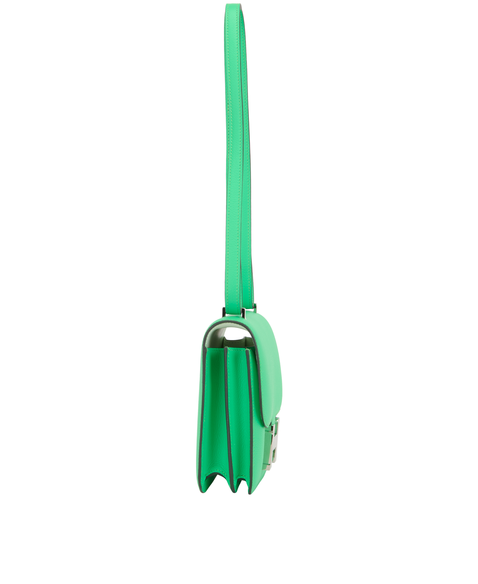 Constance 18 In Evercolor Vert Comics, &pound;7,500, Handbags, Green, Leather, Side view